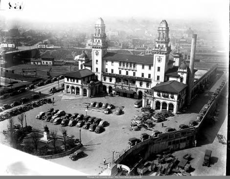 An aerial view of the Atlanta Terminal Station