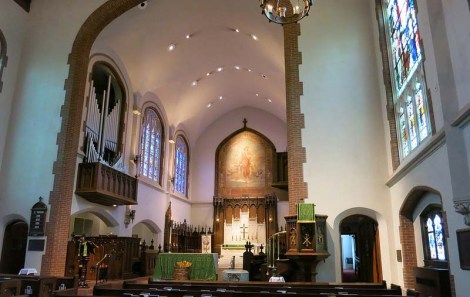 Interior view of St. Luke's Episcopal Church